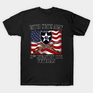 2nd Infantry Division- Veteran T-Shirt